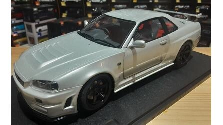SOLIDO 1/18 - NISSAN SKYLINE (R34) GT-R Z TUNE - 1999 - SILV