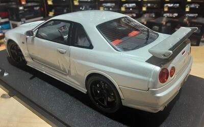 SOLIDO 1/18 - NISSAN SKYLINE (R34) GT-R Z TUNE - 1999 - SILV