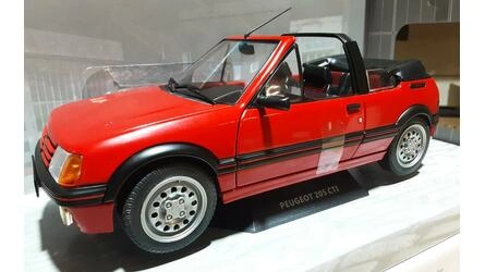 SOLIDO  1/18 - PEUGEOT 205 GTI MK1 CABRIOLET - 1989 -  ROUGE