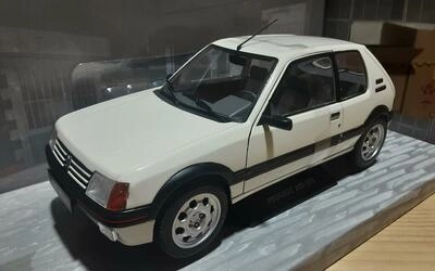 SOLIDO 1/18 - PEUGEOT 205 MK I - WHITE - 1988