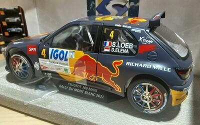 SOLIDO 1/18 - PEUGEOT 306 MAXI - Nº 4 S. LOEB / D. ELENA - R