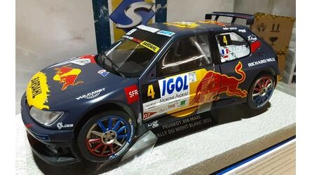 SOLIDO 1/18 - PEUGEOT 306 MAXI - Nº 4 S. LOEB / D. ELENA - R