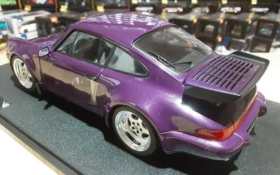 SOLIDO 1/18 - PORSCHE 911 (964) TURBO - 1990 - VIOLET BLUE M