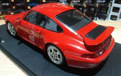 SOLIDO 1/18 - PORSCHE 911 993 CARRERA RS COUPE - RED - 1997