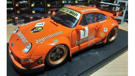 SOLIDO 1/18 - PORSCHE 911 993 JAGERMEISTER RWB BODYKIT COUPE