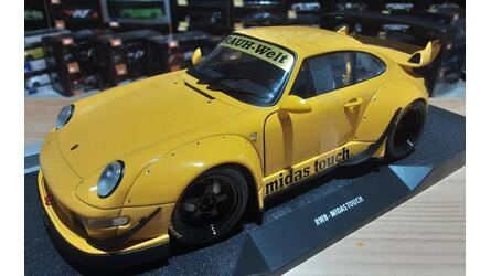 SOLIDO 1/18 - PORSCHE RWB - MIDAS TOUCH - 2020 - YELLOW