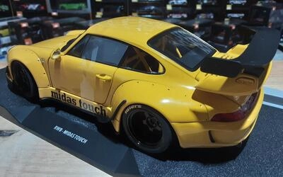 SOLIDO 1/18 - PORSCHE RWB - MIDAS TOUCH - 2020 - YELLOW