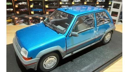 SOLIDO 1/18 - RENAULT 5 GT TURBO MK1 - ALPINE BLUE - 1985