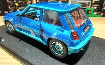 SOLIDO 1/18 - RENAULT R5 TURBO - 1981 - BLUE