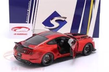 SOLIDO 1/18 - SHELBY MUSTANG GT 500 KR - 2023 - RED / BLACK 