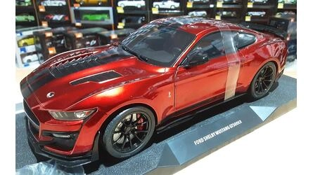 SOLIDO 1/18 - SHELBY MUSTANG GT 500 KR - 2023 - RED / BLACK 