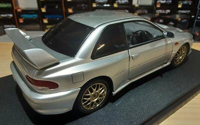 SOLIDO 1/18 - SUBARU IMPREZA 22B - 1998 - SILVER