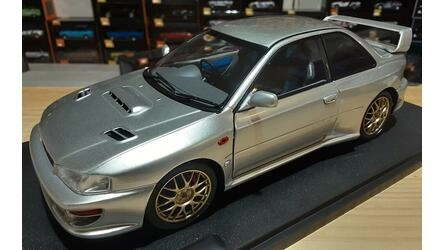 SOLIDO 1/18 - SUBARU IMPREZA 22B - 1998 - SILVER