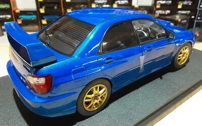 SOLIDO 1/18 - SUBARU IMPREZA WRX STI - 2003 - BLUE