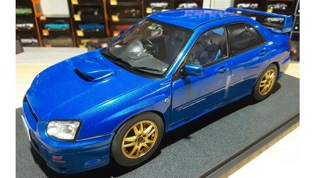 SOLIDO 1/18 - SUBARU IMPREZA WRX STI - 2003 - BLUE