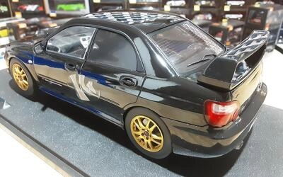 SOLIDO 1/18 - SUBARU IMPREZA WRX STII - 2004 - JAVA BLACK PE
