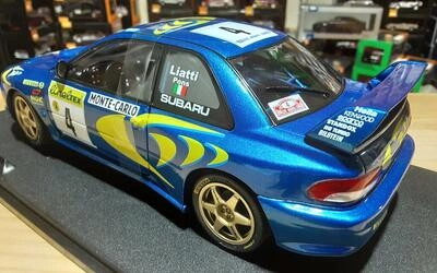 SOLIDO 1/18 - SUBARU STI WRC - Nº 4 WINNER RALLY MONTE CARLO