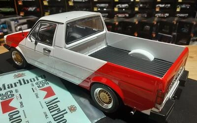 SOLIDO 1/18 - VOLKSWAGEN CADDY MKI RACING TRIBUTE 1982 - WHI