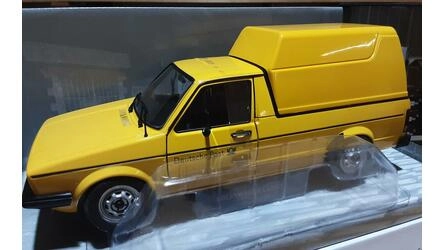 SOLIDO 1/18 -  VW CADDY MK I - GERMAN POST YELLOW - 1982