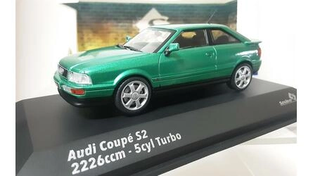 SOLIDO 1/43 - AUDI 80 (S2) TURBO COUPE - 1994 - GREEN METALL