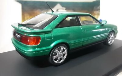 SOLIDO 1/43 - AUDI 80 (S2) TURBO COUPE - 1994 - GREEN METALL