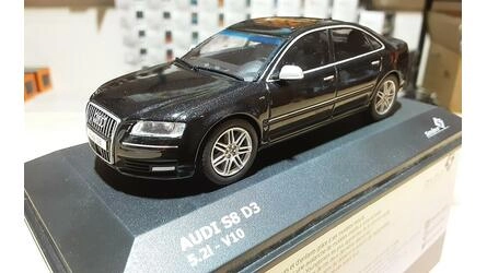 SOLIDO 1/43 - AUDI S8 (D3) - BLACK - 2010