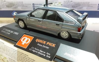 SOLIDO 1/43 - CITROEN BX SPORT 1.9 8V - METALIC GREY - 1985