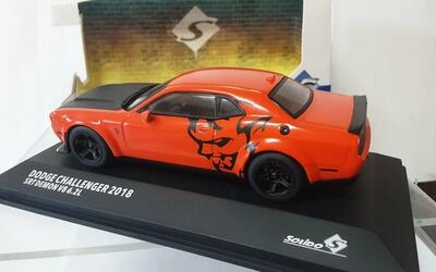 SOLIDO 1/43 - DODGE CHALLENGER SRT - 2018 - ORANGE