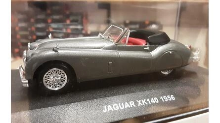 SOLIDO 1/43 -  JAGUAR XK 140 - GRIS METAL - 1956