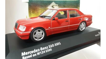 SOLIDO 1/43 - MERCEDES BENZ (W124) E60 AMG - SIGNAL RED - 19
