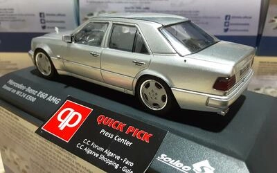 SOLIDO 1/43 - MERCEDES  W124 E60 AMG - 1994 - SILVER