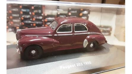 SOLIDO 1/43 - PEUGEOT 203 BERLINE BORDEAUX