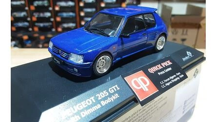 SOLIDO 1/43 - PEUGEOT 205 GTI DIMMA - BLUE - 1989