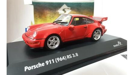 SOLIDO 1/43 - PORSCHE 911 (964) RS 3.8 - 1994 - GUARDS RED