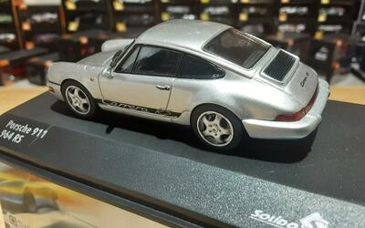 SOLIDO 1/43 - PORSCHE 911 964 RS COUPE - 1994 - SILVER