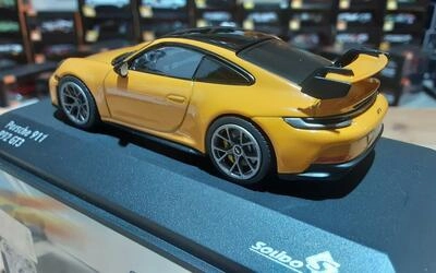 SOLIDO 1/43 - PORSCHE 911 992 GT3 COUPE - 2023 - SIGNAL YELL