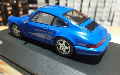 SOLIDO 1/43 - PORSCHE 964 RS - BLUE - 1992