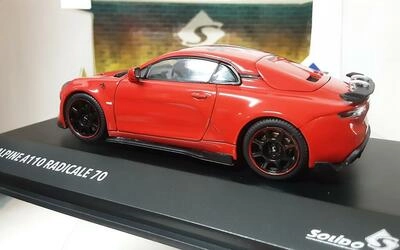 SOLIDO 1/43 - RENAULT ALPINE A110 RADICALE 70 COUPE - RED - 