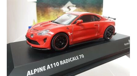 SOLIDO 1/43 - RENAULT ALPINE A110 RADICALE 70 COUPE - RED - 