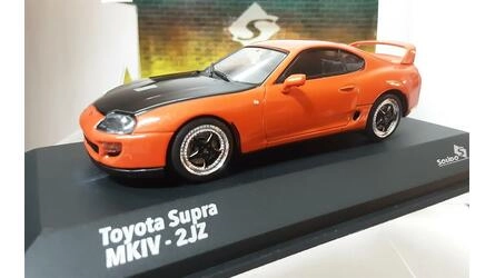 SOLIDO 1/43 - TOYOTA SUPRA MKIV 2JZ CUSTOM COUPE - 2001 - OR