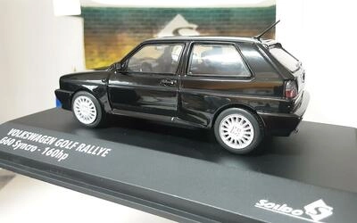 SOLIDO 1/43 - VOLKSWAGEN GOLF RALLYE G60 - BLACK - 1989