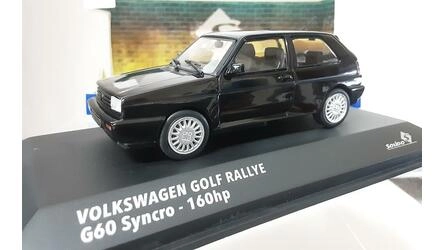 SOLIDO 1/43 - VOLKSWAGEN GOLF RALLYE G60 - BLACK - 1989