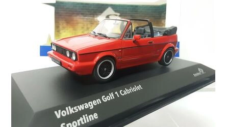 SOLIDO 1/43 - VW GOLF MKI SPORTLINE CABRIOLET - 1992 - RED