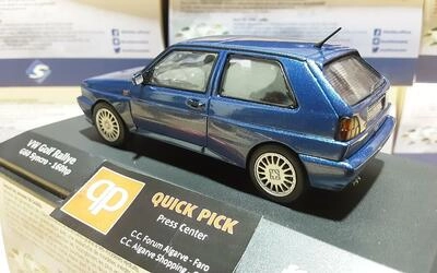 SOLIDO 1/43 - VW GOLF RALLY - BLUE PEARL - 1989