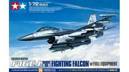 TAMIYA 1:72 F-16CJ w/FULL EQUIPMENT