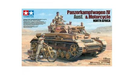 TAMITA 1/35 GER PANZERKAMPFWAGEN IV AUSF  MOTORCYCLE NORTH A
