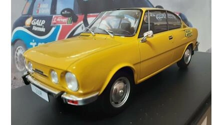 WHITE BOX 1/24 -  SKODA 110 R - YELLOW