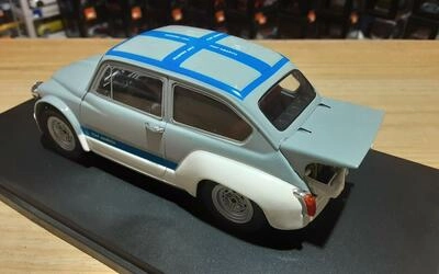 WHITEBOX 1/24 - FIAT ABARTH 1000 GR.2 - 1970 - WHITE/GREY
