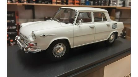 WHITEBOX 1/24 -  SKODA 1000 MB - WHITE - 1968